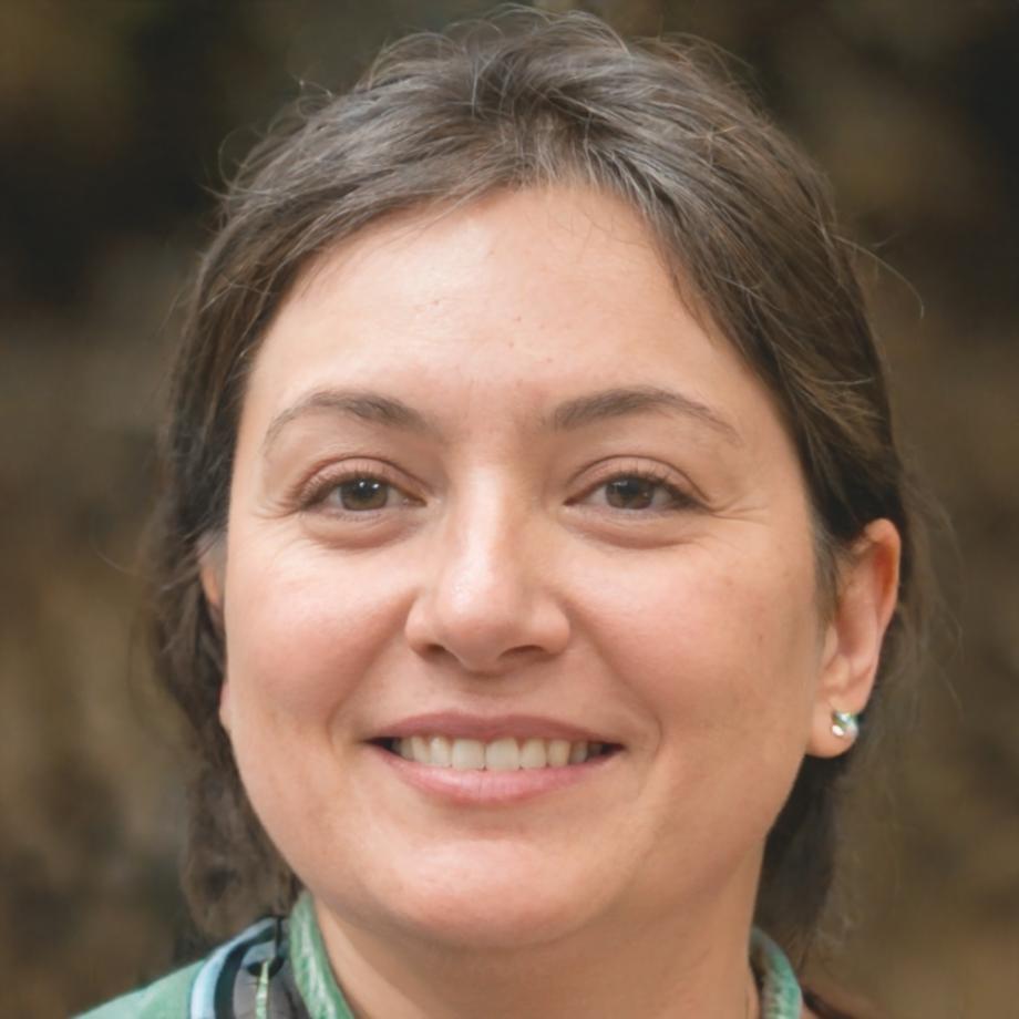 Retrato profesional de Esperanza Quirós, especialista en flores silvestres